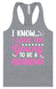 Too Young To Be A Grandma Women's Racerback Tank