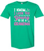 Too Young To Be A Grandma Adult Gildan Soft Shirt