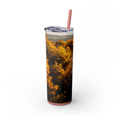Skinny Tumbler with Straw – 20 oz Stainless Steel Cup