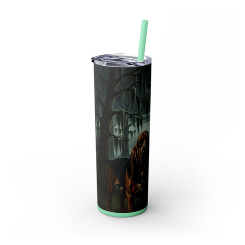Skinny Tumbler with Straw – 20 oz Stainless Steel Cup