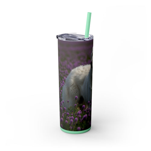 Skinny Tumbler with Straw – 20 oz Stainless Steel Cup
