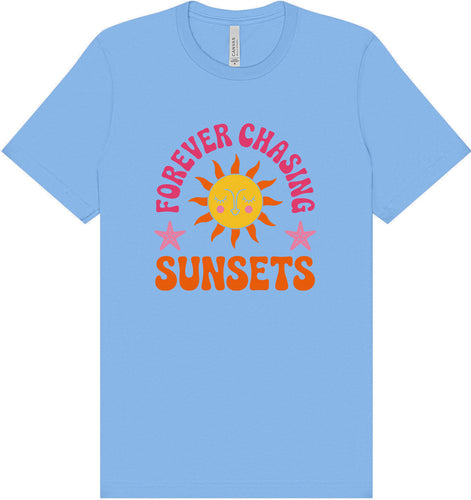Forever Chasing Sunsets Adult Bella Canvas Shirt