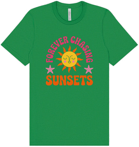 Forever Chasing Sunsets Adult Bella Canvas Shirt