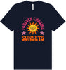 Forever Chasing Sunsets Adult Bella Canvas Shirt