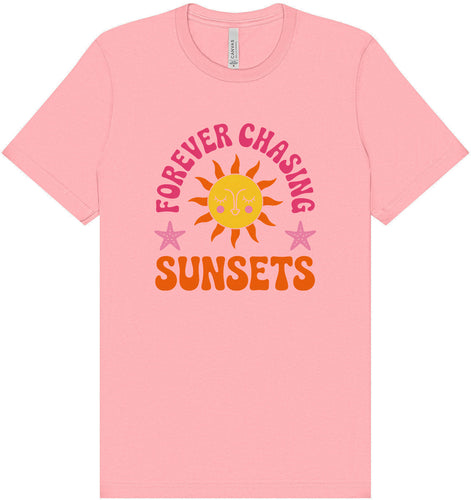 Forever Chasing Sunsets Adult Bella Canvas Shirt