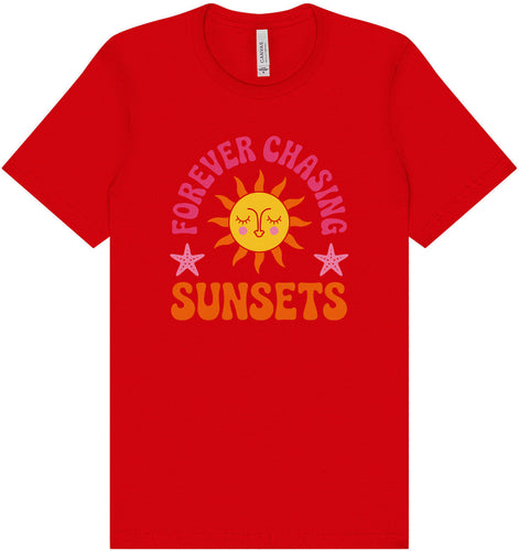 Forever Chasing Sunsets Adult Bella Canvas Shirt