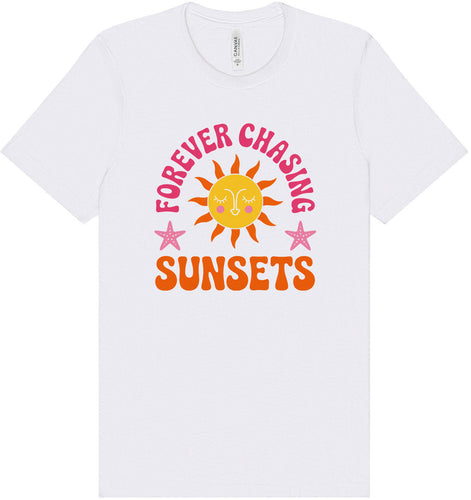 Forever Chasing Sunsets Adult Bella Canvas Shirt