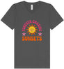 Forever Chasing Sunsets Unisex V-Neck Shirt