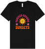 Forever Chasing Sunsets Unisex V-Neck Shirt