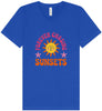 Forever Chasing Sunsets Unisex V-Neck Shirt