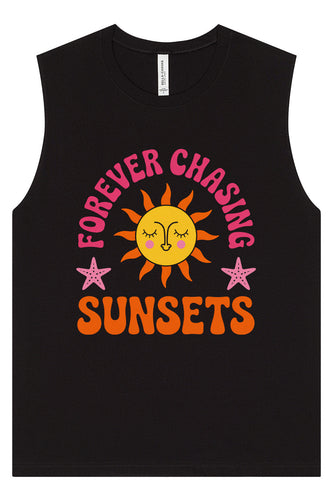 Forever Chasing Sunsets Muscle Tank