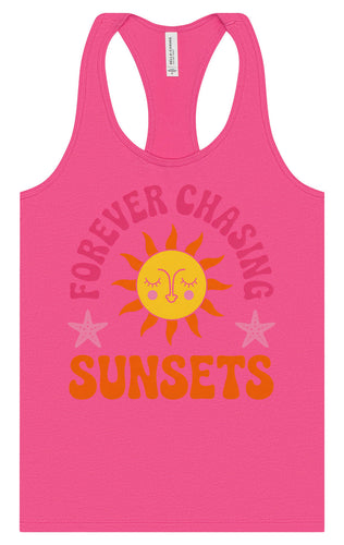 Forever Chasing Sunsets Women's Racerback Tank