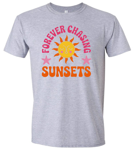 Forever Chasing Sunsets Children's Gildan Soft Shirt