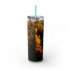 Skinny Tumbler with Straw – 20 oz Stainless Steel Cup