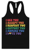 See Accept Support Pride Women's Racerback Tank