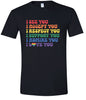 See Accept Support Pride Adult Gildan Soft Shirt