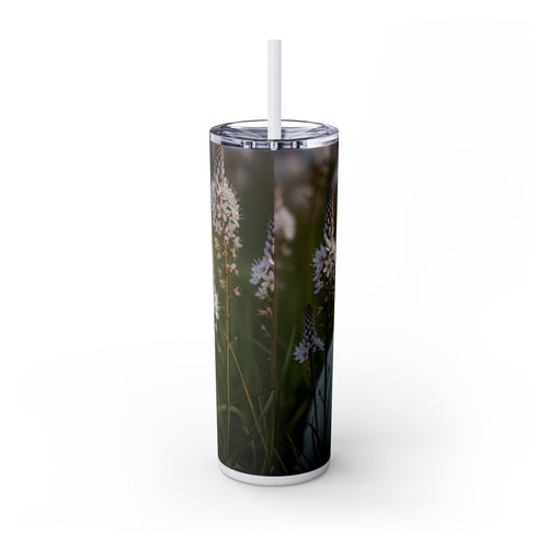 Skinny Tumbler with Straw – 20 oz Stainless Steel Cup