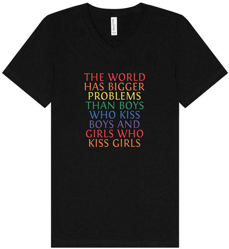 Bigger Problems Pride Unisex V-Neck Shirt