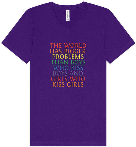 Bigger Problems Pride Unisex V-Neck Shirt