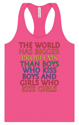 Bigger Problems Pride Women's Racerback Tank