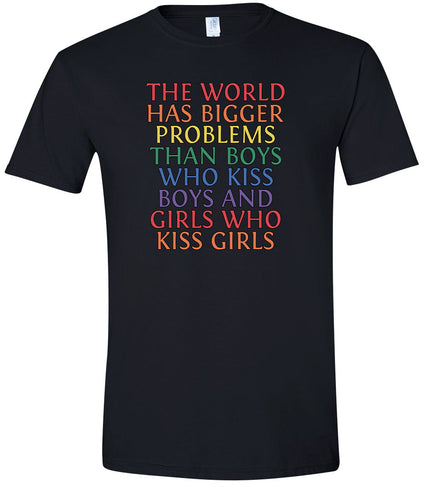 Bigger Problems Pride Adult Gildan Soft Shirt