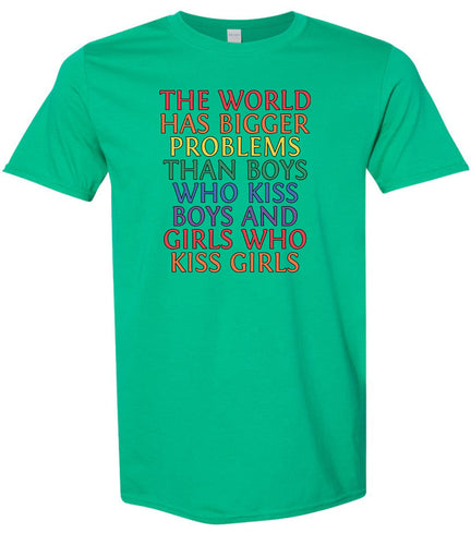 Bigger Problems Pride Adult Gildan Soft Shirt