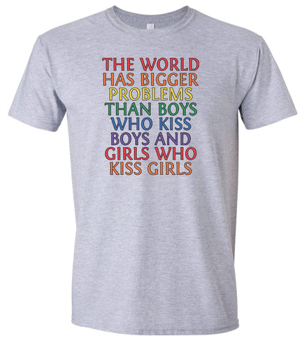 Bigger Problems Pride Adult Gildan Soft Shirt