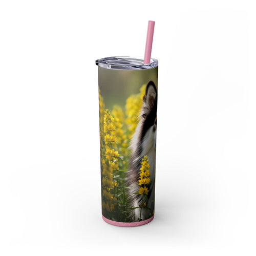Skinny Tumbler with Straw – 20 oz Stainless Steel Cup