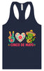 Peace Love Cinco de Mayo Women's Racerback Tank
