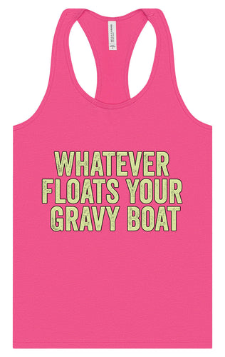 Floats Your Gravy Boat Women's Racerback Tank