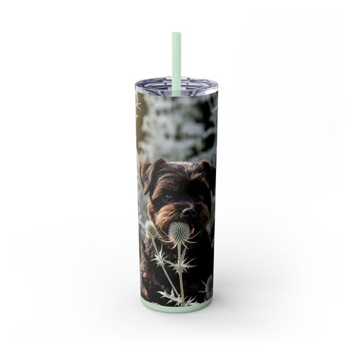 Skinny Tumbler with Straw – 20 oz Stainless Steel Cup