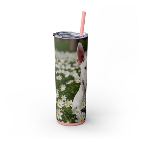 Skinny Tumbler with Straw – 20 oz Stainless Steel Cup