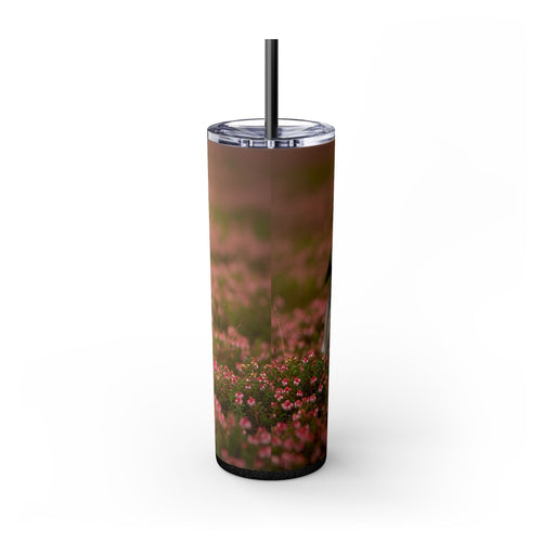 Skinny Tumbler with Straw – 20 oz Stainless Steel Cup