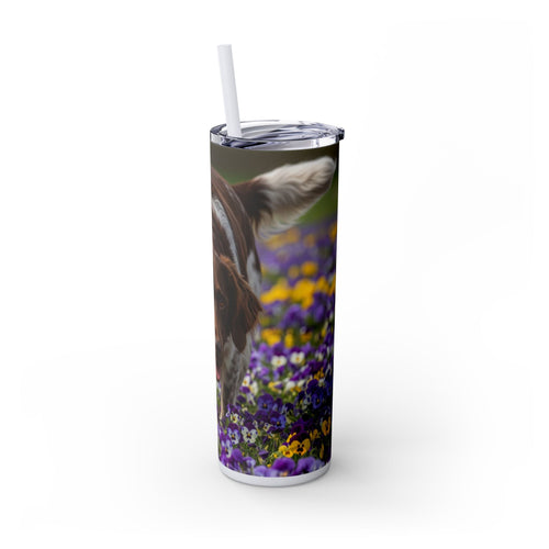 Skinny Tumbler with Straw – 20 oz Stainless Steel Cup