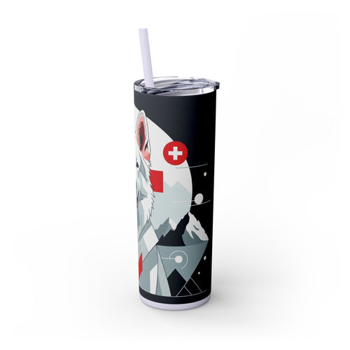Skinny Tumbler with Straw – 20 oz Stainless Steel Cup