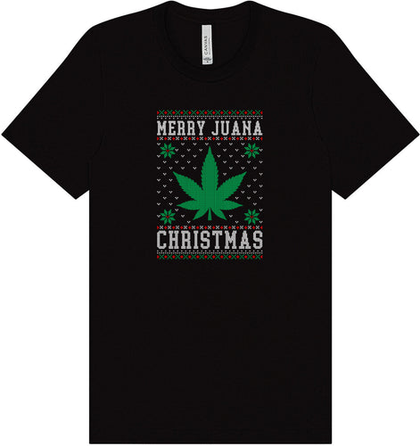 Merry Juana Christmas Adult Bella Canvas Shirt