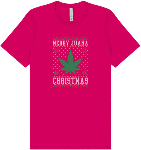 Merry Juana Christmas Adult Bella Canvas Shirt