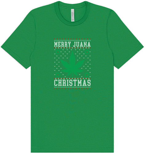 Merry Juana Christmas Adult Bella Canvas Shirt