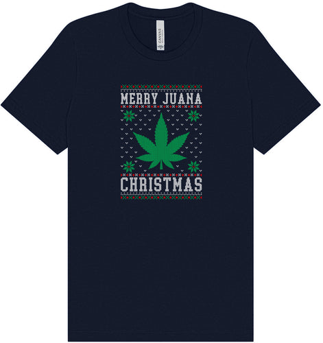 Merry Juana Christmas Adult Bella Canvas Shirt