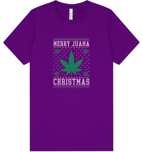 Merry Juana Christmas Adult Bella Canvas Shirt