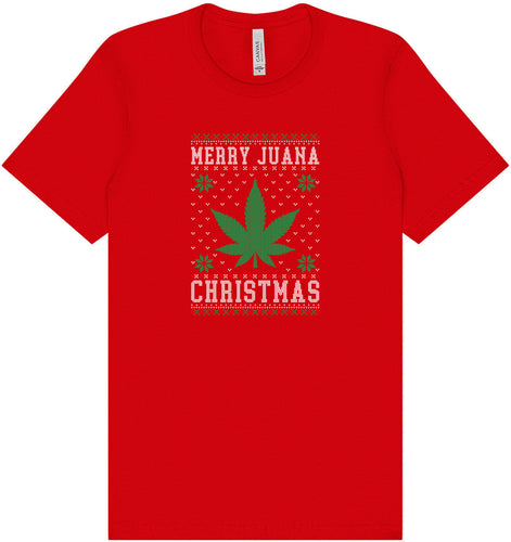 Merry Juana Christmas Adult Bella Canvas Shirt