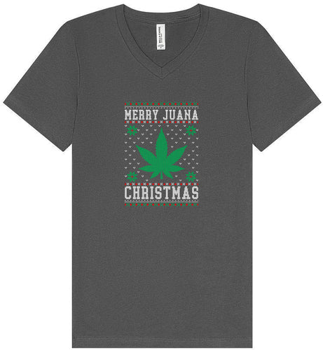 Merry Juana Christmas Unisex V-Neck Shirt
