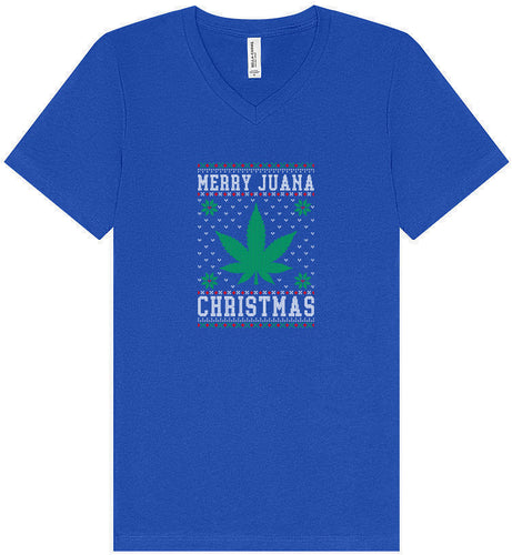 Merry Juana Christmas Unisex V-Neck Shirt