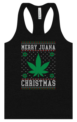 Merry Juana Christmas Women's Racerback Tank