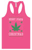 Merry Juana Christmas Women's Racerback Tank