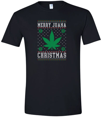 Merry Juana Christmas Adult Gildan Soft Shirt