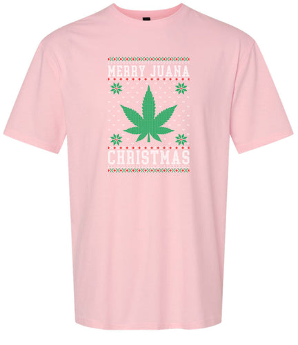 Merry Juana Christmas Adult Gildan Soft Shirt