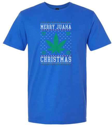 Merry Juana Christmas Adult Gildan Soft Shirt