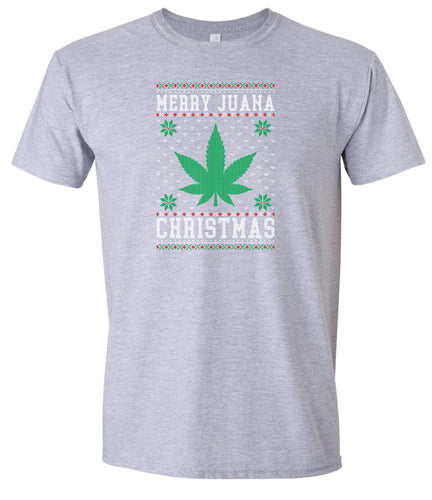 Merry Juana Christmas Adult Gildan Soft Shirt