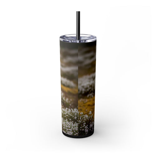 Skinny Tumbler with Straw – 20 oz Stainless Steel Cup